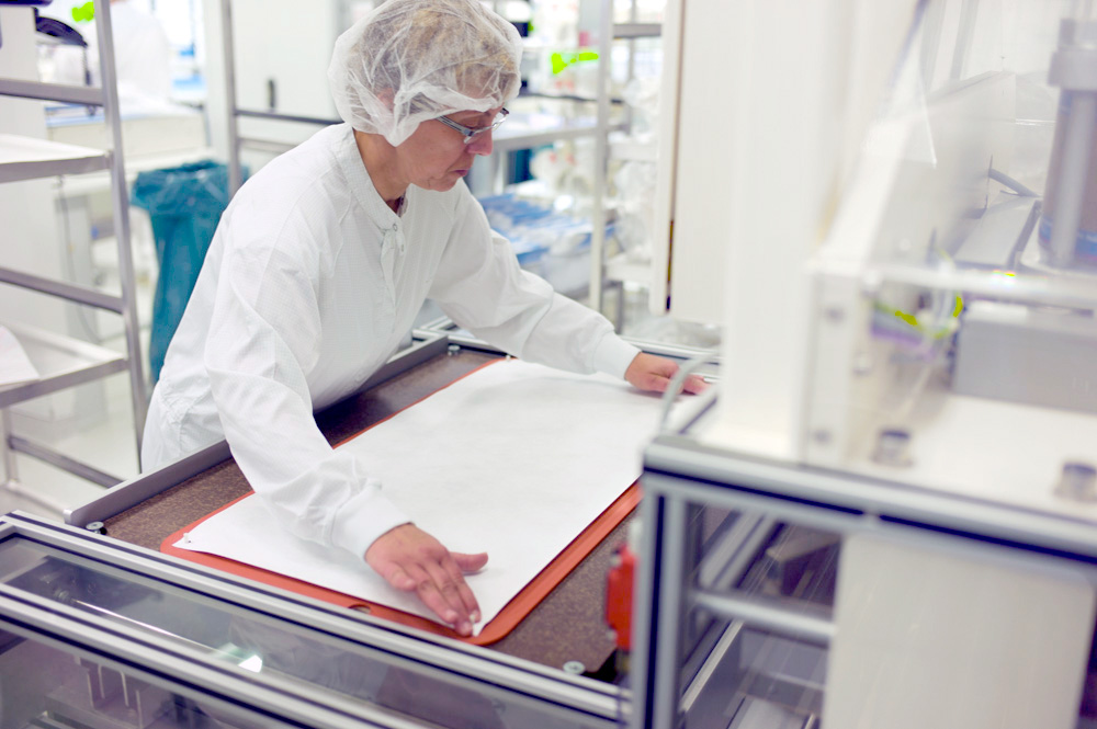 Versiegelung der Verpackungswannen